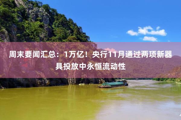周末要闻汇总：1万亿！央行11月通过两项新器具投放中永恒流动性