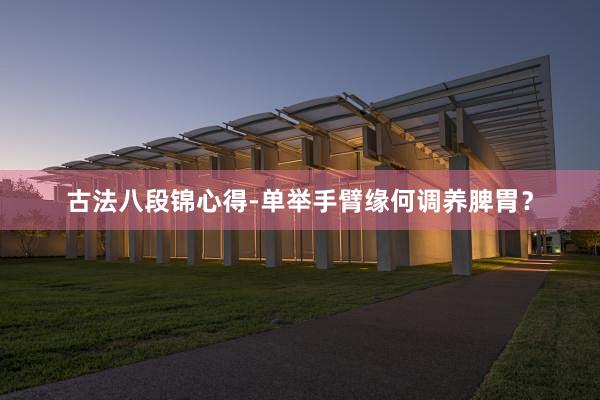 古法八段锦心得-单举手臂缘何调养脾胃？
